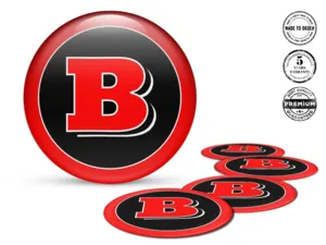 Brabus Logo Badge Ruota Prisma Custom Edition